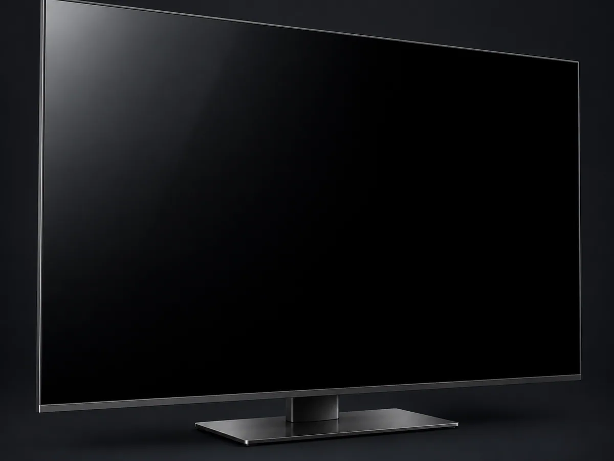 A television switching on, frame by frame